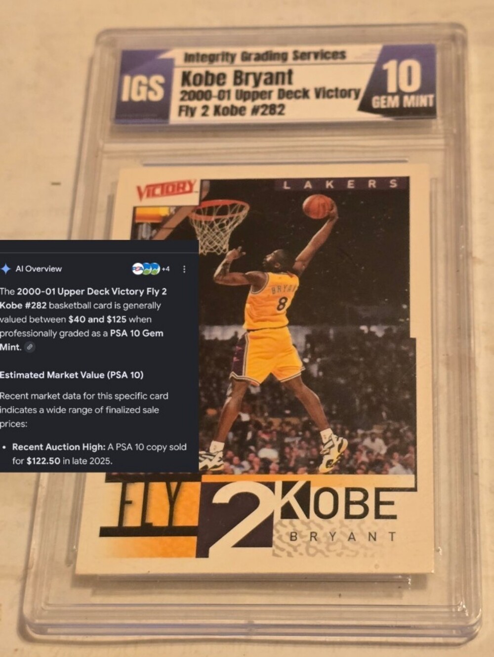 GEM MINT 2 Fly 2 Kobe Bryant 2000-01 Upper Deck Victory #202